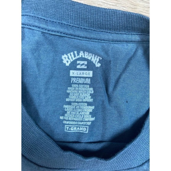 Billabong Entry Men’s T-shirt Navy Blue XL - Picture 4 of 4
